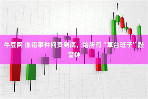 牛豆网 血铅事件问责到底，给所有“草台班子”敲警钟