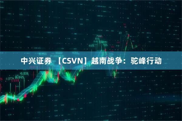 中兴证券 【CSVN】越南战争：驼峰行动